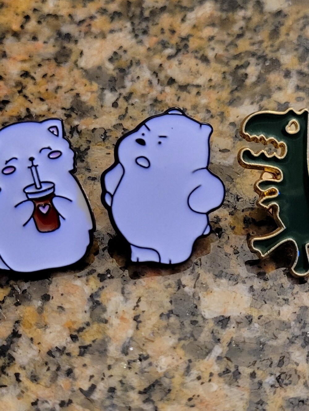 Cartoon Small Pet Enamel Pin -  3 Pin Lot